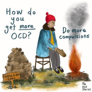 OCD Illustration - Campfire Metaphor