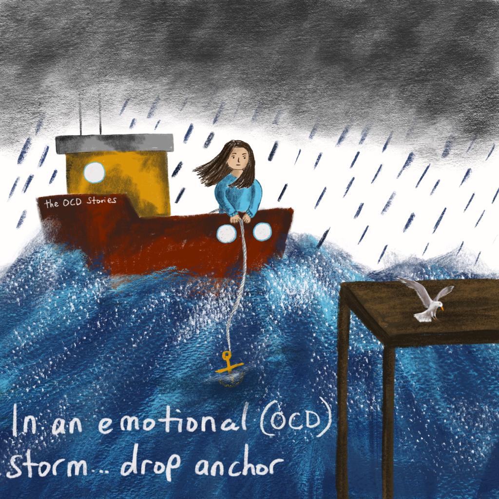 In an emotional storm… Drop anchor
