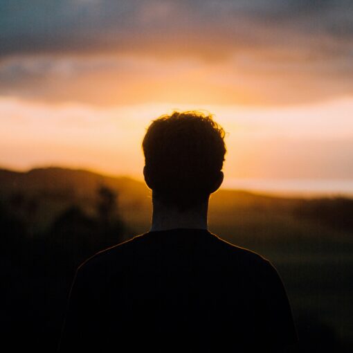Photo of the back of a man